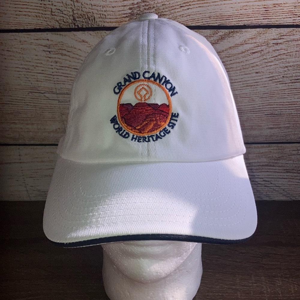 Unisex White Port Authority Grand Canyon World Heritage Site Adjustable Hat
